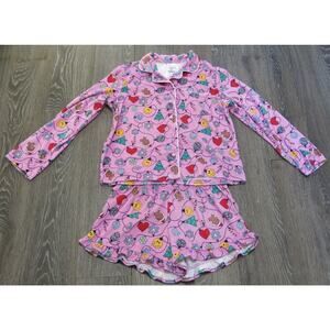 Art Class NWOT Christmas Pajamas Size XL/14 Girls 2 Piece Hearts Gingerbread